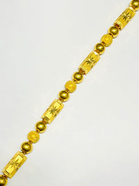 Barrel and Ball Bracelet (24K)