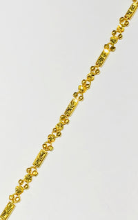 Heart and Rectangle Bracelet (24K)