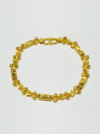Heart and Rectangle Bracelet (24K)