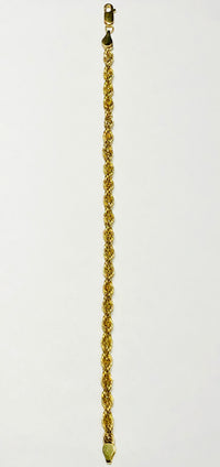 Hollow/Lightweight Rope Bracelet (14K).