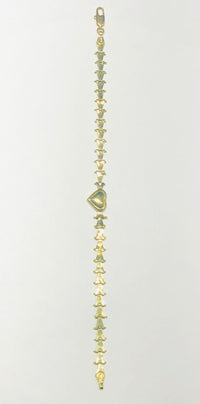 V-Link Heart Bracelet (14K)