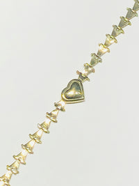 V-Link Heart Bracelet (14K)