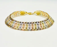 Tri-Color Candy Bracelet (14K).