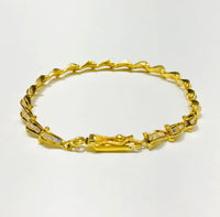 Wave CZ Bracelet (18K)