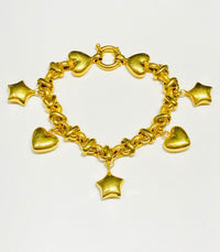 Hearts & Stars Bracelet (24K)