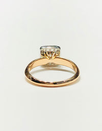 Square Diamond T/T Ring (14K)
