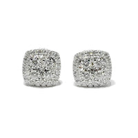 Square Diamond Earring (14K)