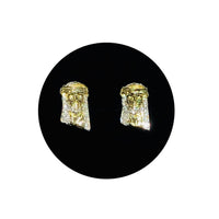 Jesus Head Diamond Stud Earring (10K)