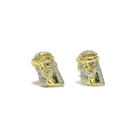Jesus Head Diamond Stud Earring (10K)