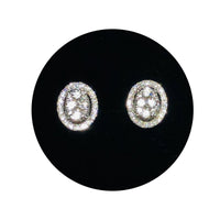 Oval Diamond Stud Earring (14K)