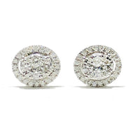 Oval Diamond Stud Earring (14K)