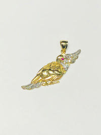 Parrot CZ Pendant (14K)