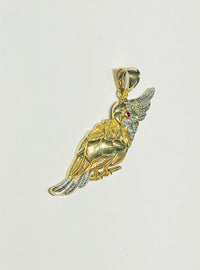 Parrot CZ Pendant (14K)