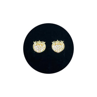 Star Shield CZ Earring (14K)