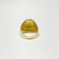 Two-Tone Gold Scorpion CZ Ring (10K)