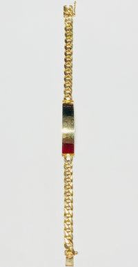 ID Miami Cuban Link Bracelet (14K).