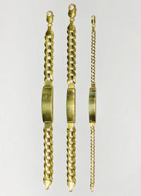 ID Italian Cuban Link Bracelet (14K)