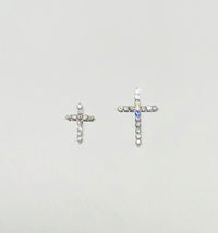 White Gold Cross Diamond Pendant (14K)