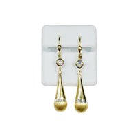 Brush Dangling Earring (14K)