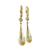 Brush Dangling Earring (14K)