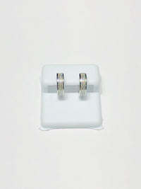 Three-Row Huggie Earrings (14K)