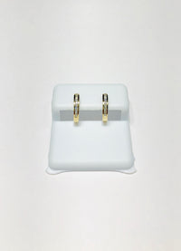 Row Huggie Diamond Earring (14K)