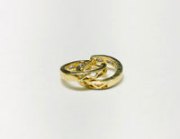 Row Huggie Diamond Earring (14K)