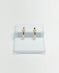 Star Huggie Diamond Earring (14K)