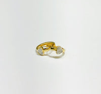 Heart Huggie Diamond Earring (14K)