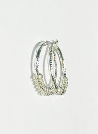 Spring Hoop Earrings (Silver)