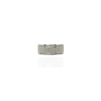 Channel-Set Diamond Milgrain Band (14K)