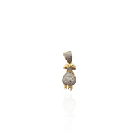 Diamond Dripping Money Bag Pendant (14K)