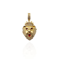 Diamond Lion King Pendant (14K)