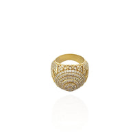 Oversized Diamond Dome-Top Ring (14K)