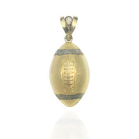 Two-Tone American Football Pendant (10K)