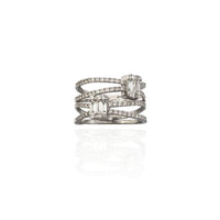 Orbiting Band Diamond Cocktail Ring (14K)
