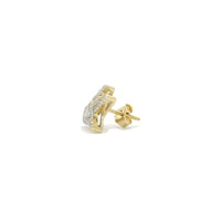 Love Hand Sign Diamond Earrings (10K)