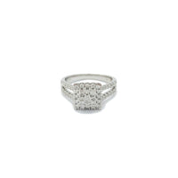 Iced-Out Square Diamond Ring (14K)