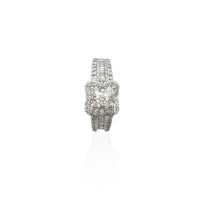 Iced-Out Square Diamond Ring (14K)