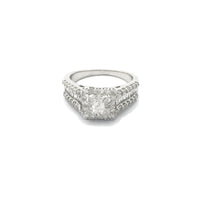 Iced-Out Square Diamond Ring (14K)