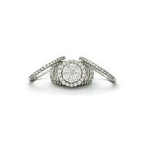 Iced-Out Round Diamond Three-Pieces Ring (14K)