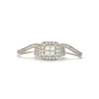 Princess & Round Diamond Three-Pieces Ring (14K)