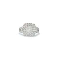 Square & Round Diamond Ring (14K)