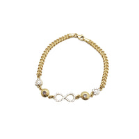 Infinity & Heart Fancy Bracelet (14K).