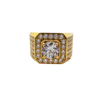 Iced-Out Cubic Zirconia Men Ring (10K) Popular Jewelry New York