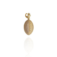 Iced-Out Football CZ Pendant (14K) New York Popular Jewelry