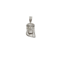 Iced-Out Jesus Head CZ Pendant (Silver)