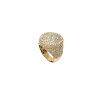Iced-Out Round Pop Out Ring (14K)