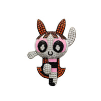 Iced-Out The Powerpuff Girls Blossom Pendant (Silver) Popular Jewelry New York