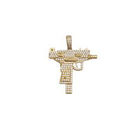 Iced-Out Uzi CZ Pendant (14K)